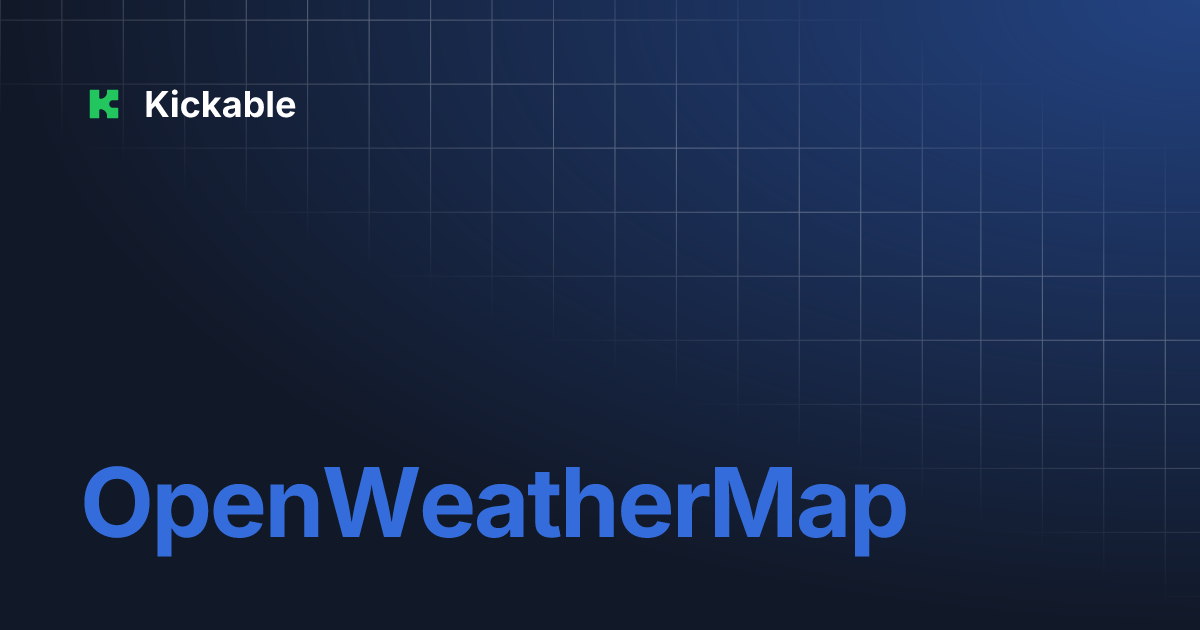 Openweathermap kickable